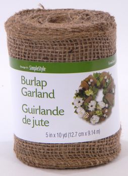 10 Poly Jute Burlap Mesh Roll: Natural [XB93210-15